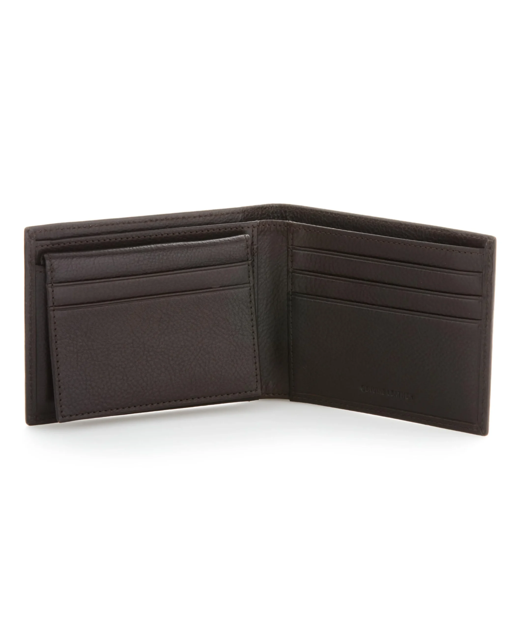 Brown Genuine Leather Glazed Wallet