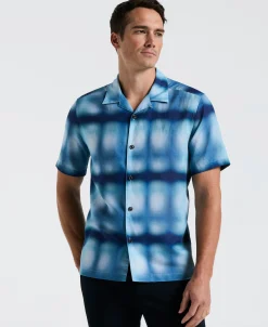 CLEARANCE Linen Slub Plaid Print Shirt