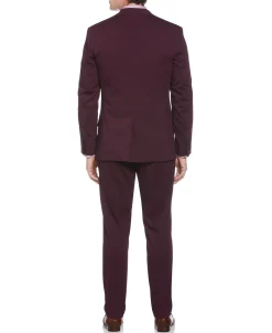 CLEARANCE Slim Fit Burgundy Performance Tech Suit