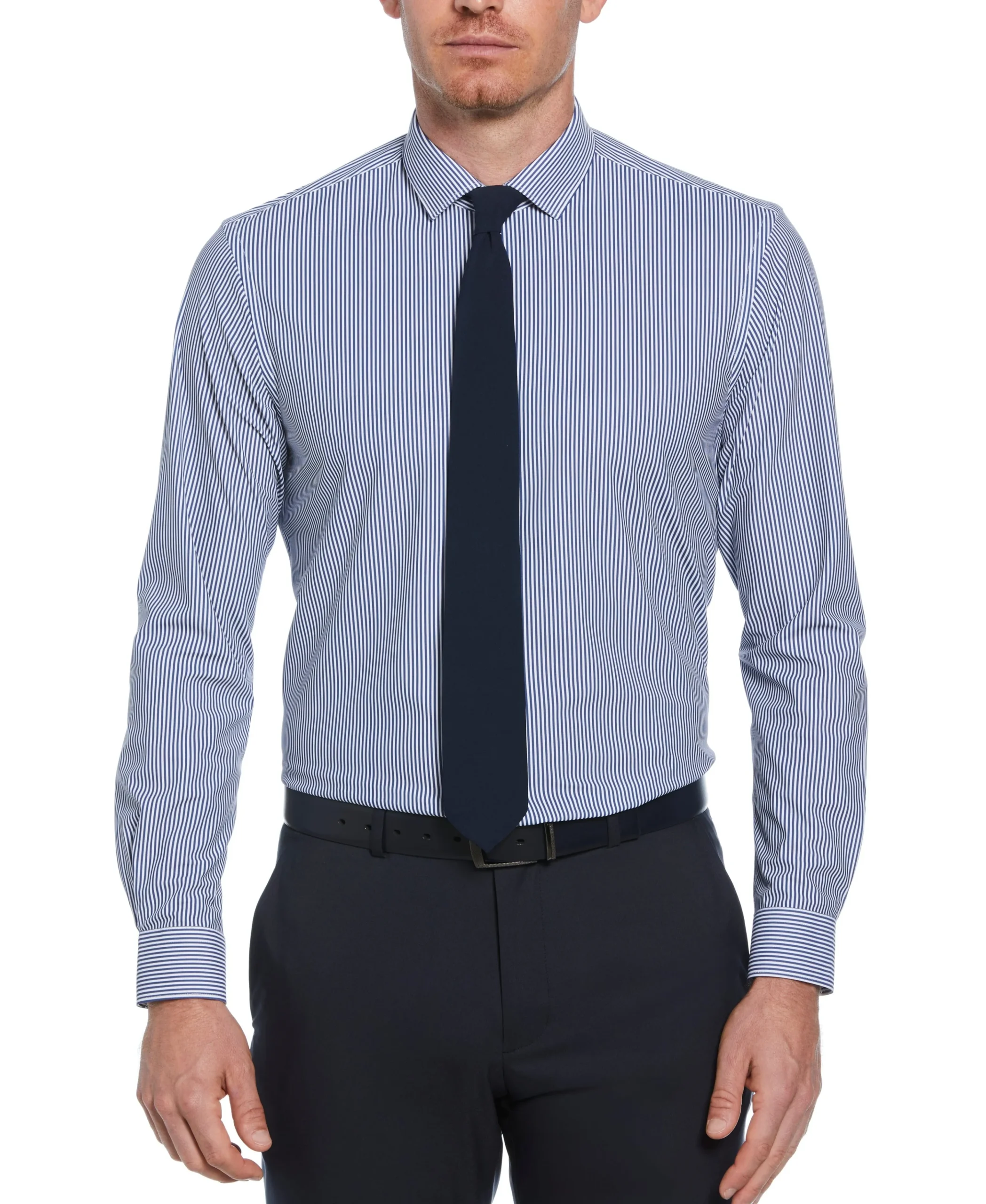 CLEARANCE Slim Fit Button-Down Striped Dress Shirt