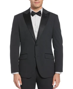 CLEARANCE Slim Fit Contrast Tuxedo Jacket