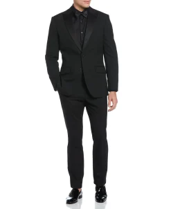 CLEARANCE Slim Fit Contrast Tuxedo Jacket