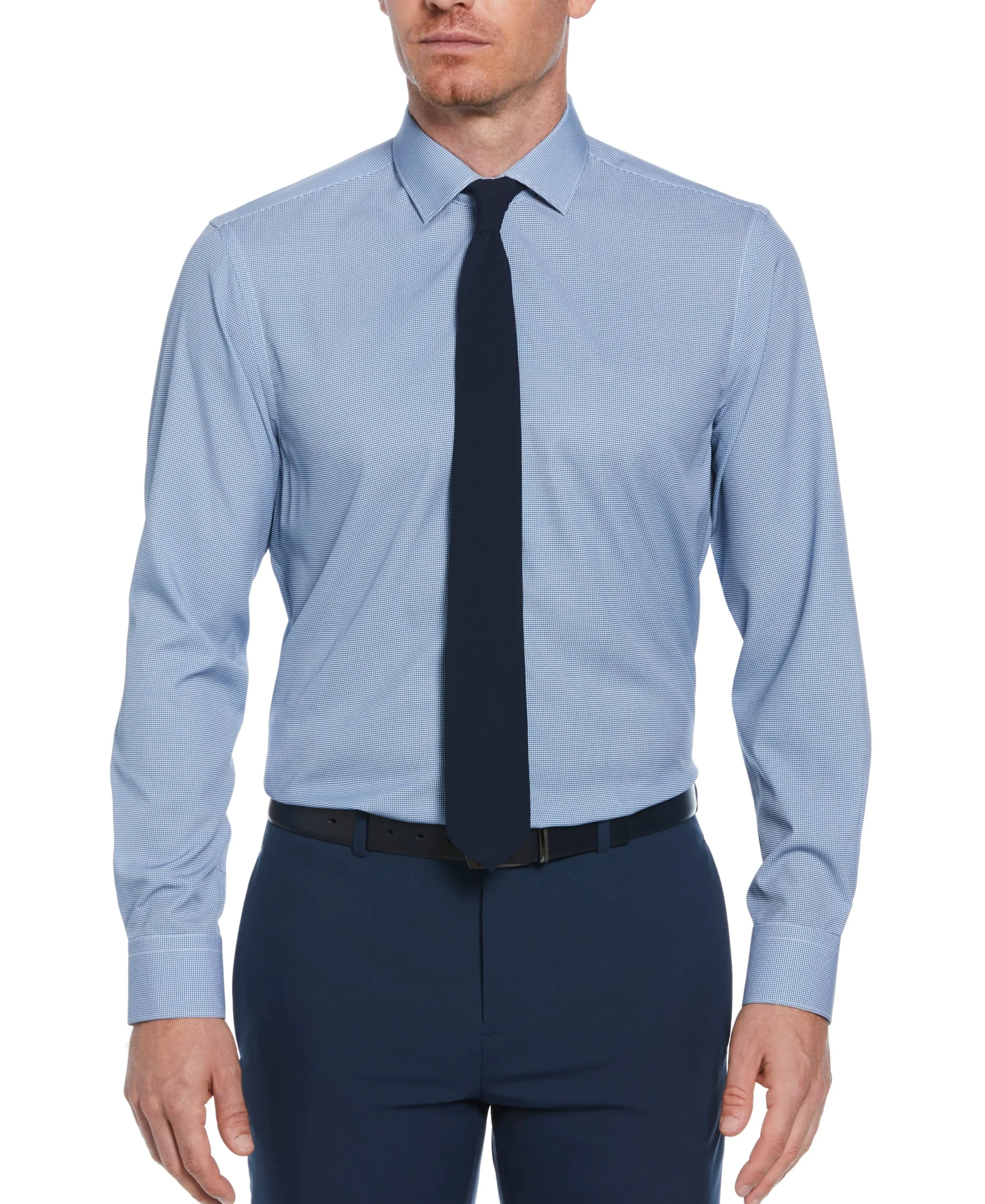 CLEARANCE Slim Fit Houndstooth Button-Down Dress Shirt