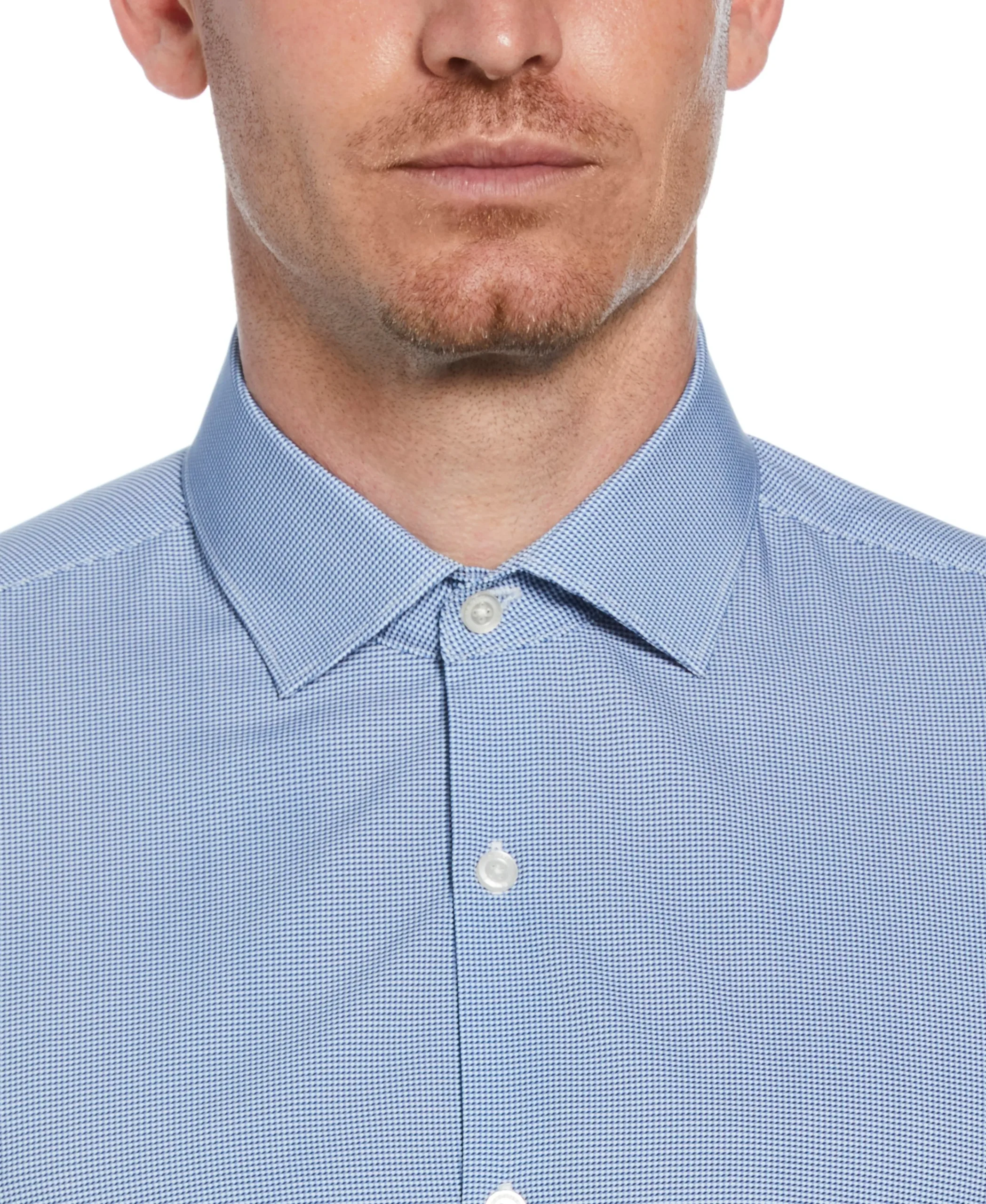 CLEARANCE Slim Fit Houndstooth Button-Down Dress Shirt