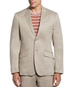 CLEARANCE Slim Fit Linen Blend Summer Suit Jacket