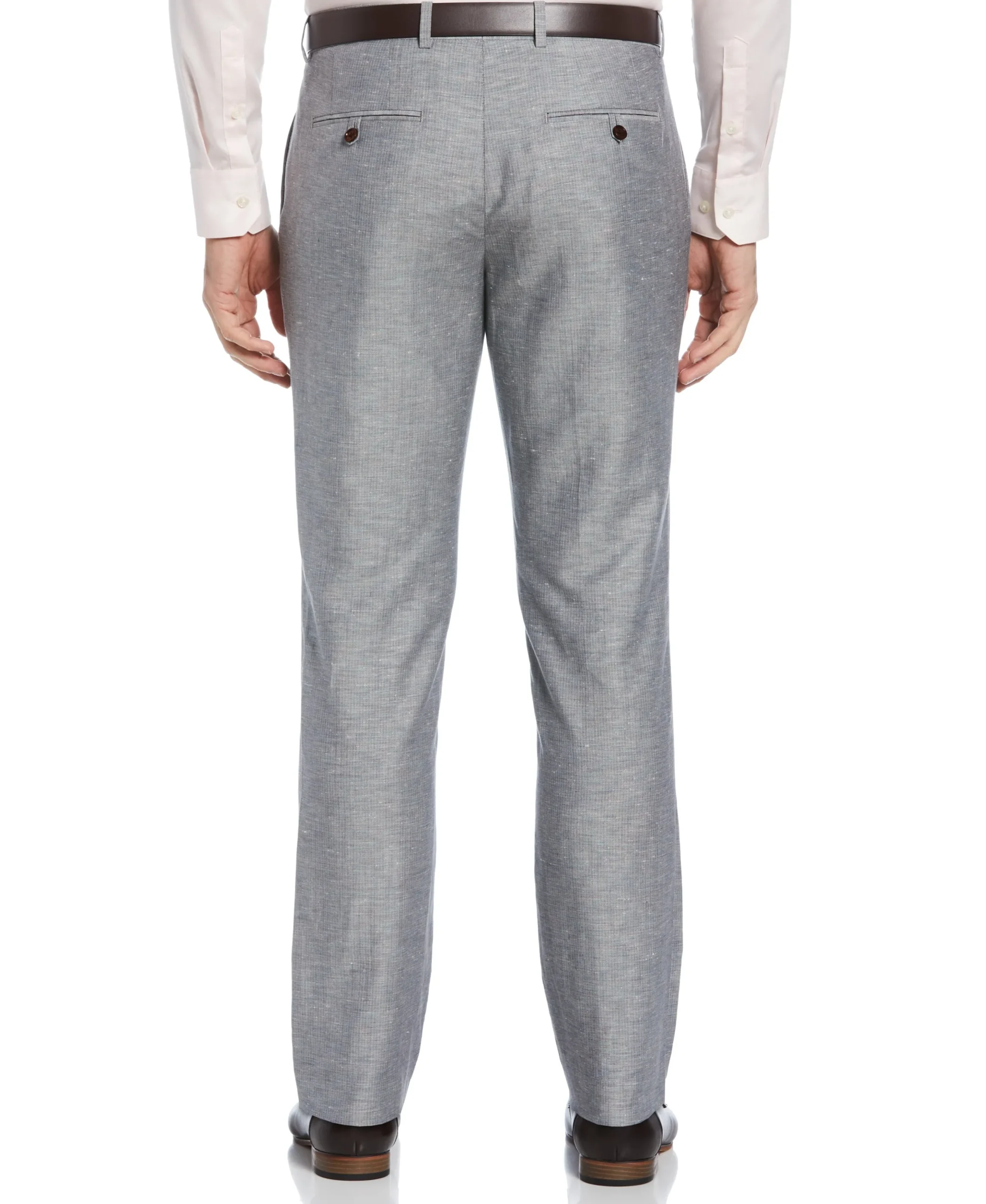 CLEARANCE Slim Fit Linen Blend Textured Suit Pant