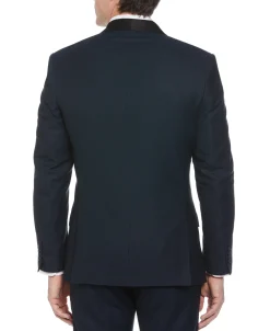 CLEARANCE Slim Fit Navy Textured Tuxedo