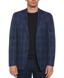 CLEARANCE Slim Fit Plaid Sport Jacket