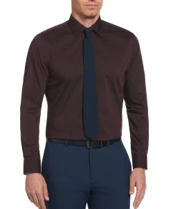 CLEARANCE Slim Fit Solid Dress Shirt