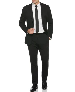 CLEARANCE Slim Fit Solid Knit Suit Jacket