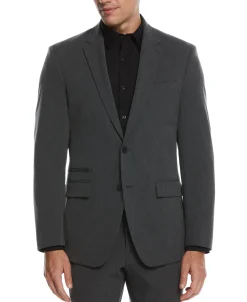 CLEARANCE Slim Fit Stretch Textured Tech Suit Jacket