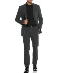 CLEARANCE Slim Fit Stretch Textured Tech Suit Jacket