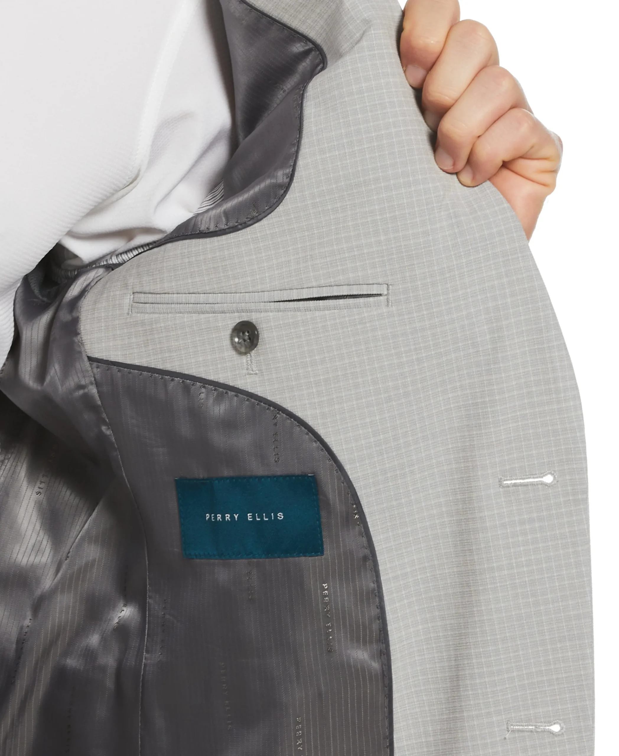 CLEARANCE Slim Fit Subtle Micro Check Suit Jacket