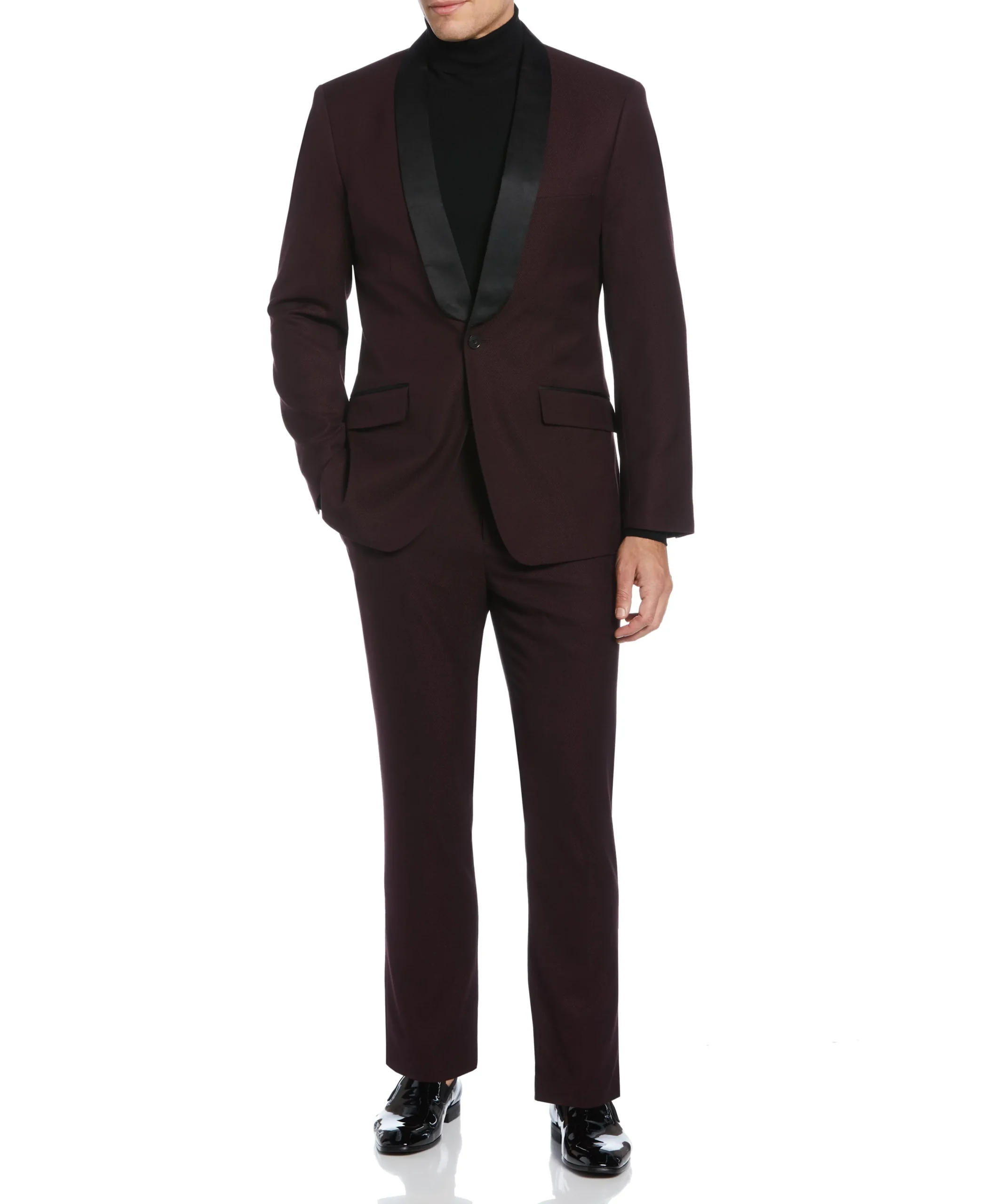 CLEARANCE Slim Fit Textured Tuxedo Jacket