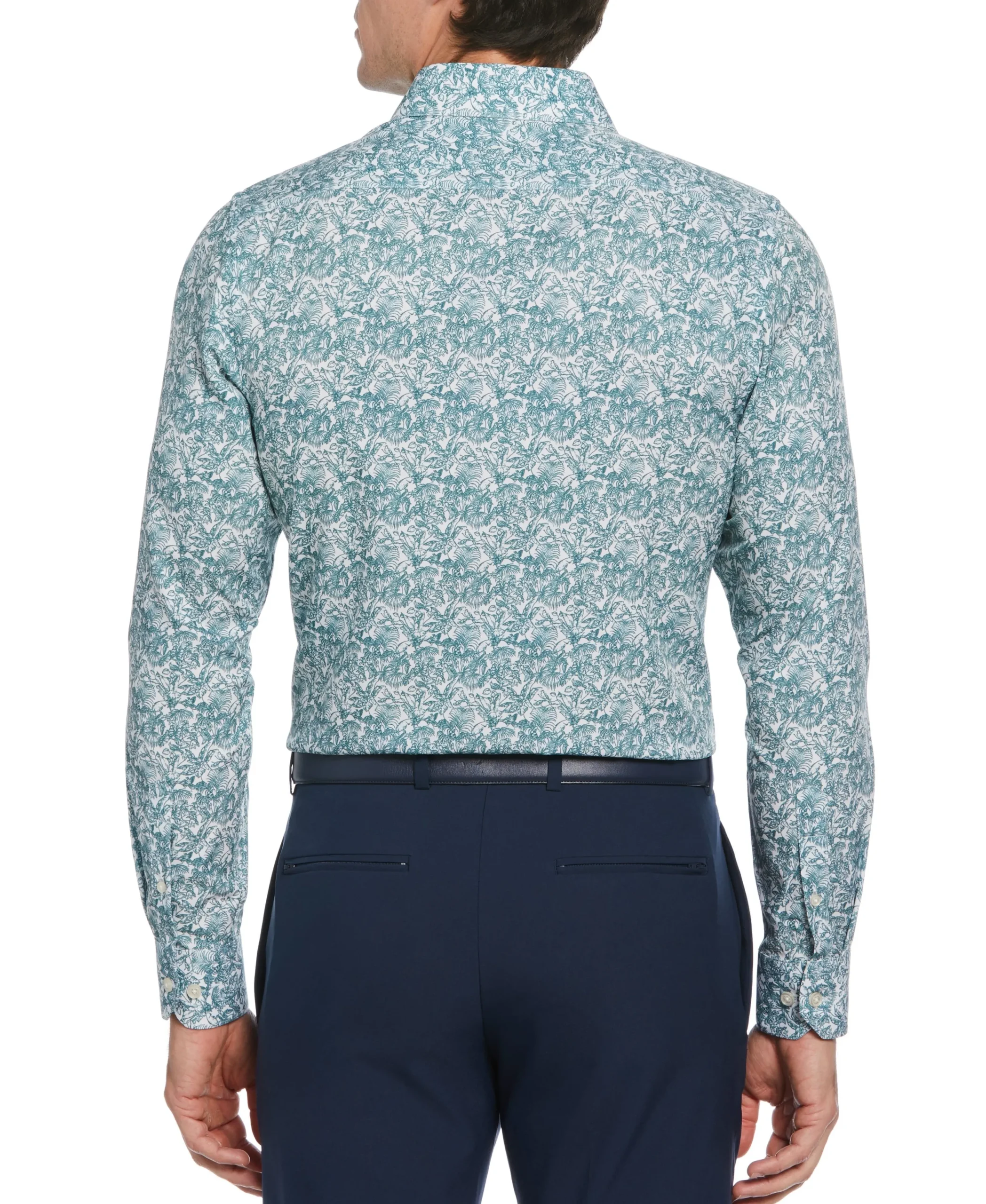 CLEARANCE Slim Fit Total Stretch Floral Print Shirt