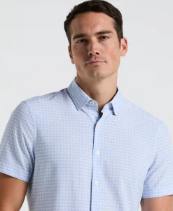 CLEARANCE Textured Dot Slim Fit Shirt