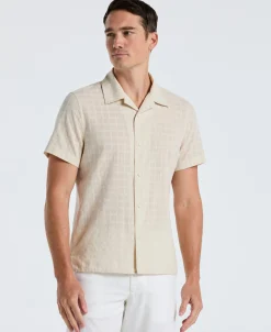 Cotton Dobby Plaid Shirt