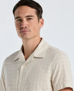 Cotton Dobby Plaid Shirt