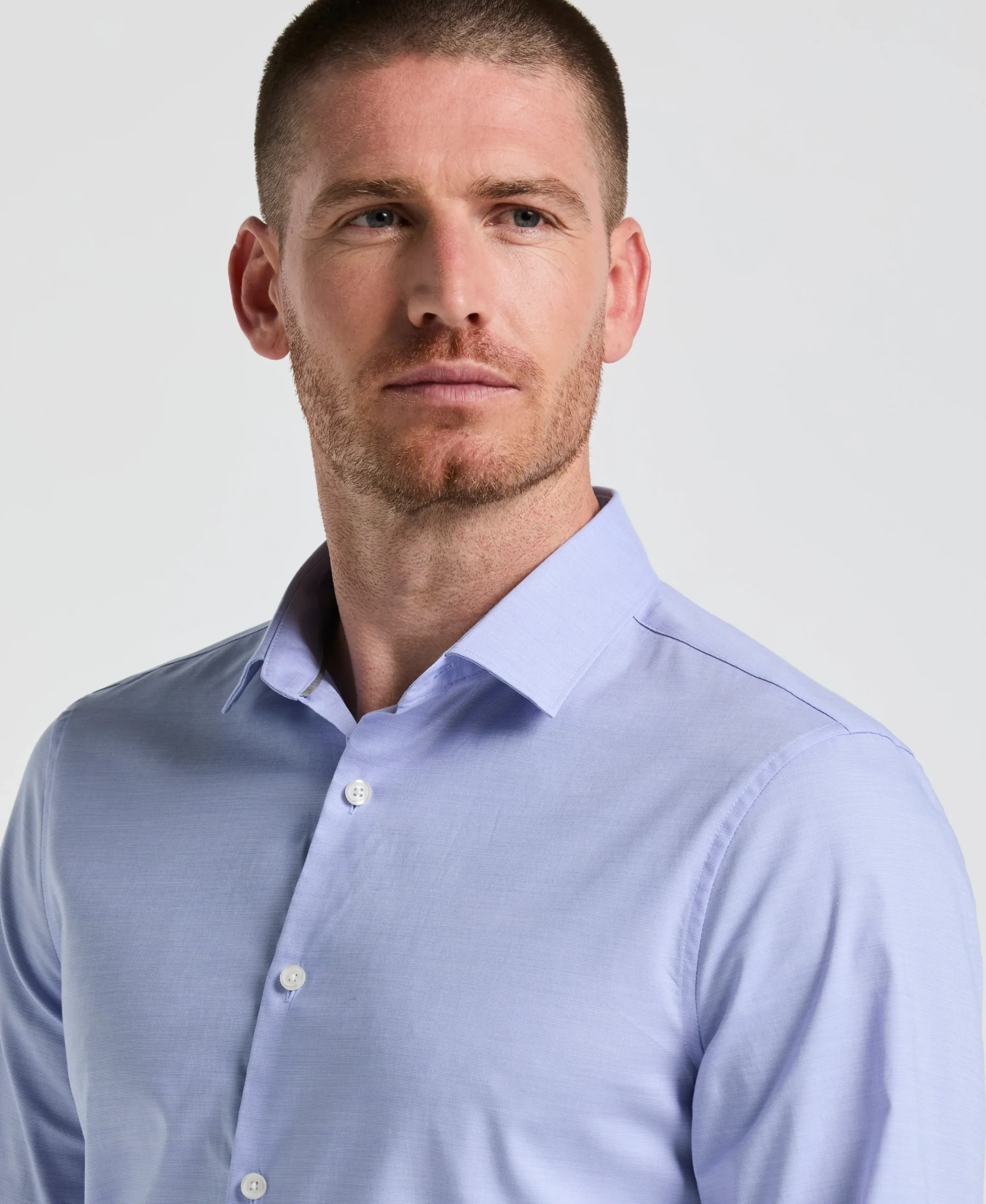 Dobby Cotton Stretch Slim Fit Shirt