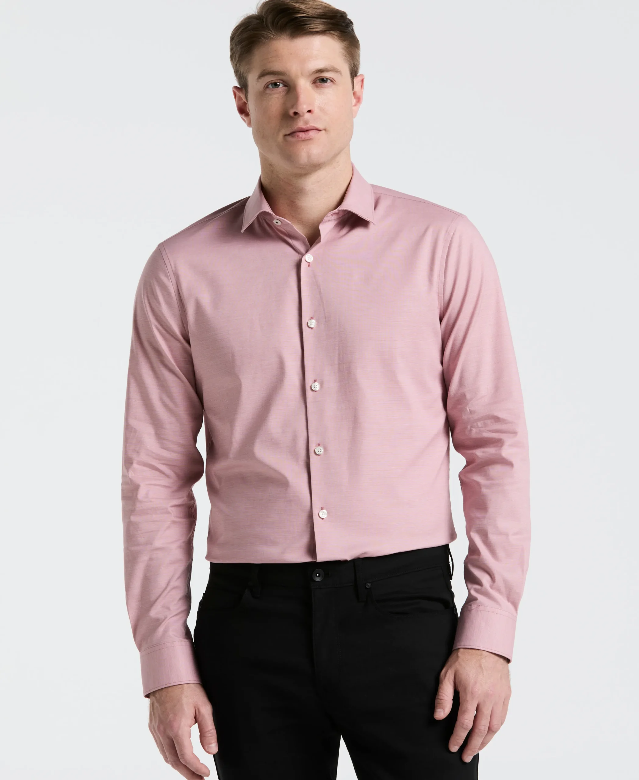 Dobby Cotton Stretch Slim Fit Shirt