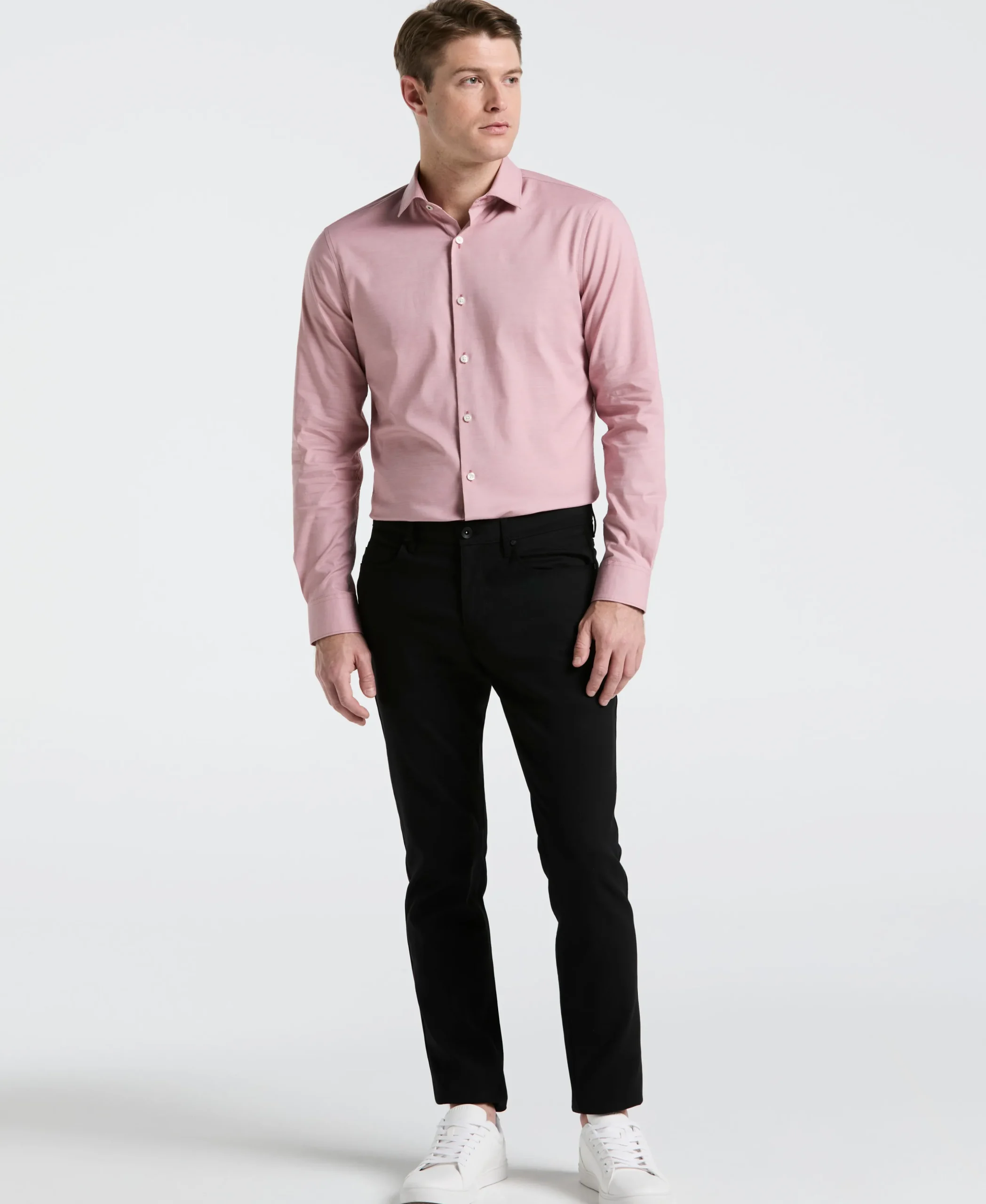 Dobby Cotton Stretch Slim Fit Shirt