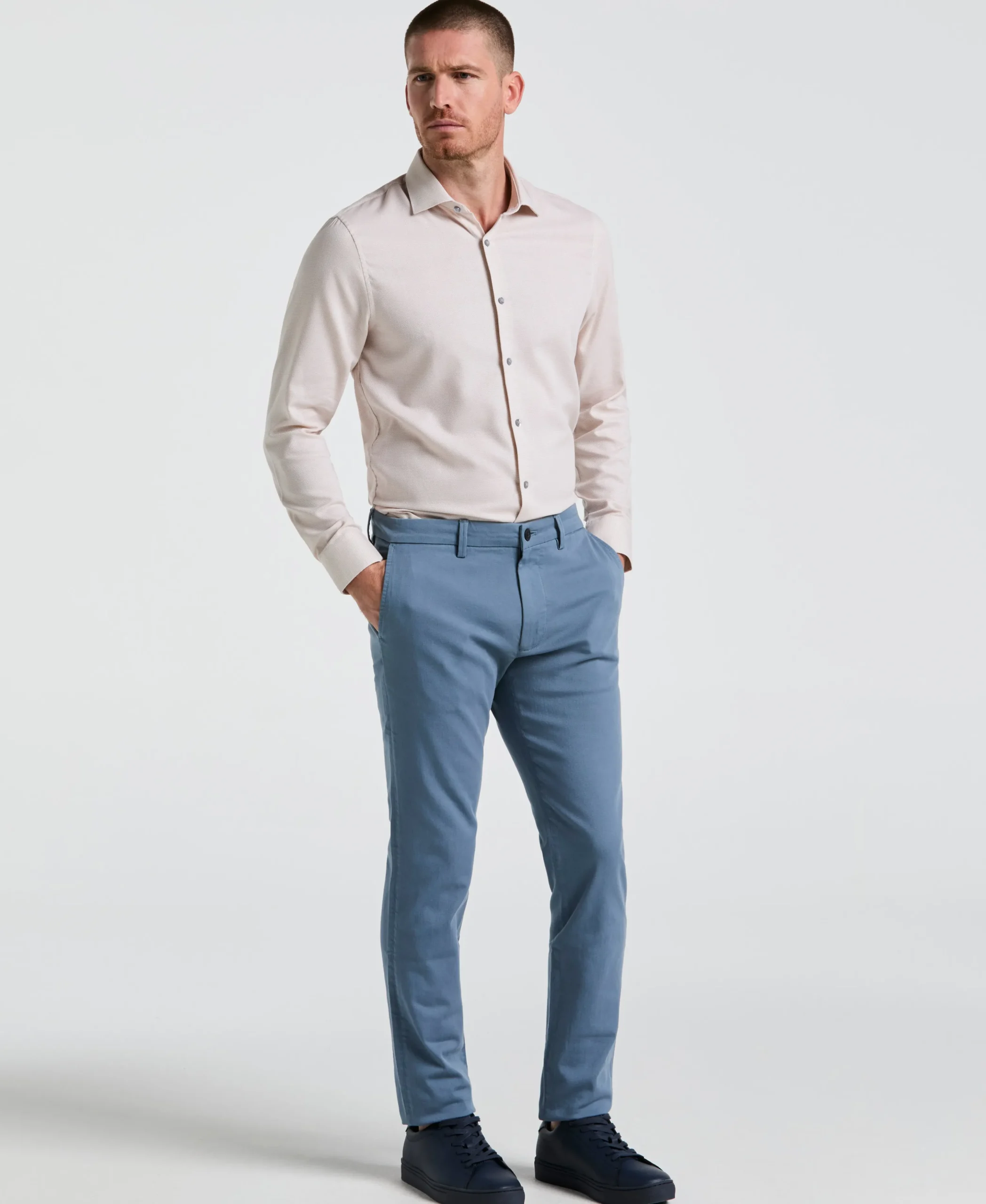 Dobby King Micro Print Dress Shirt