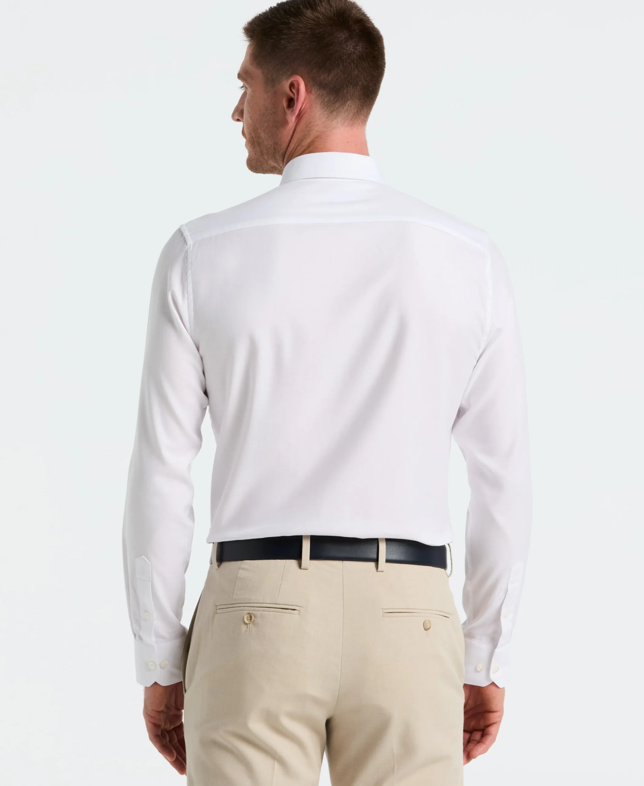 Dobby Micro Diamond Print Dress Shirt