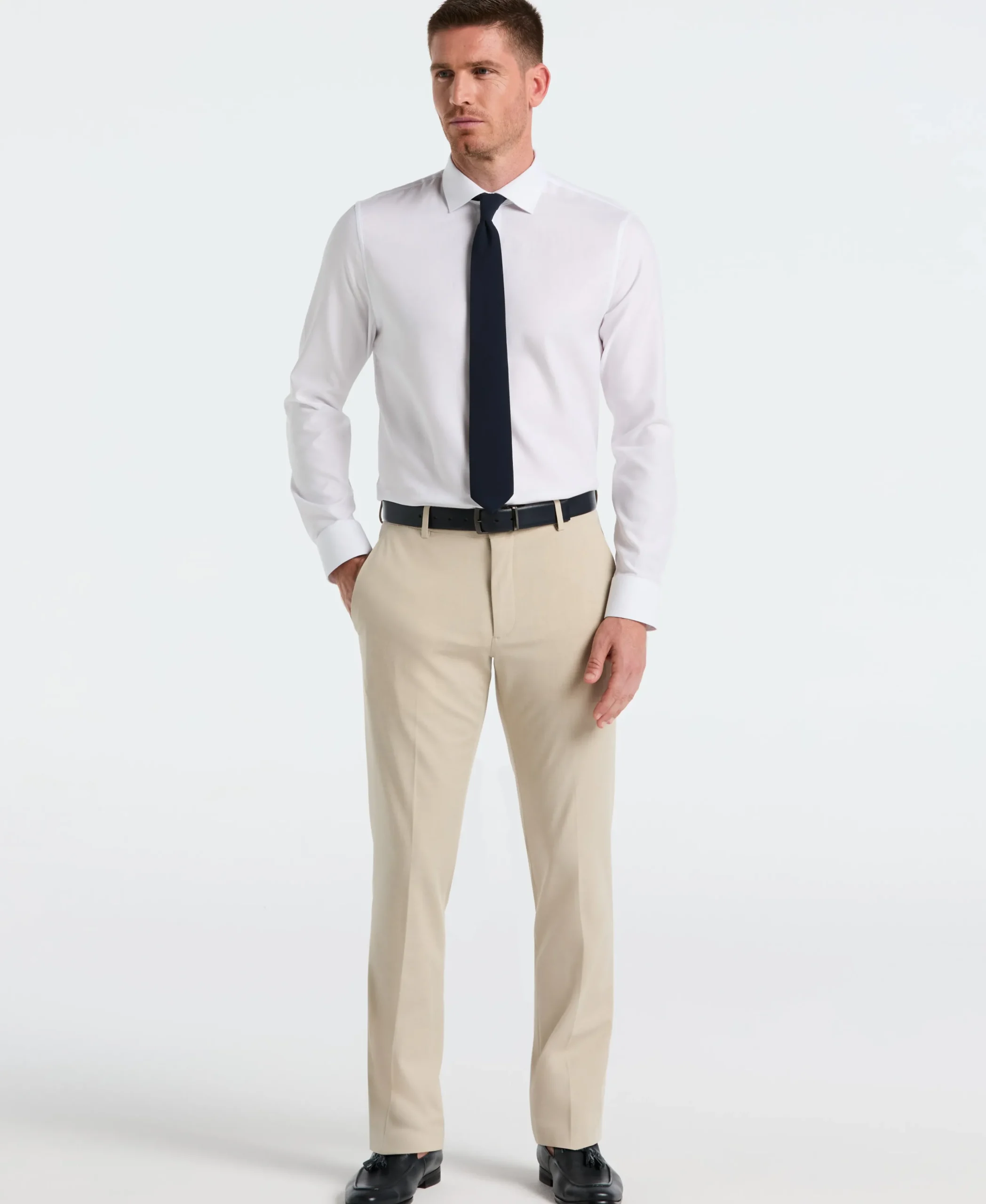 Dobby Micro Diamond Print Dress Shirt