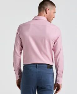 Dobby Micro Diamond Print Dress Shirt