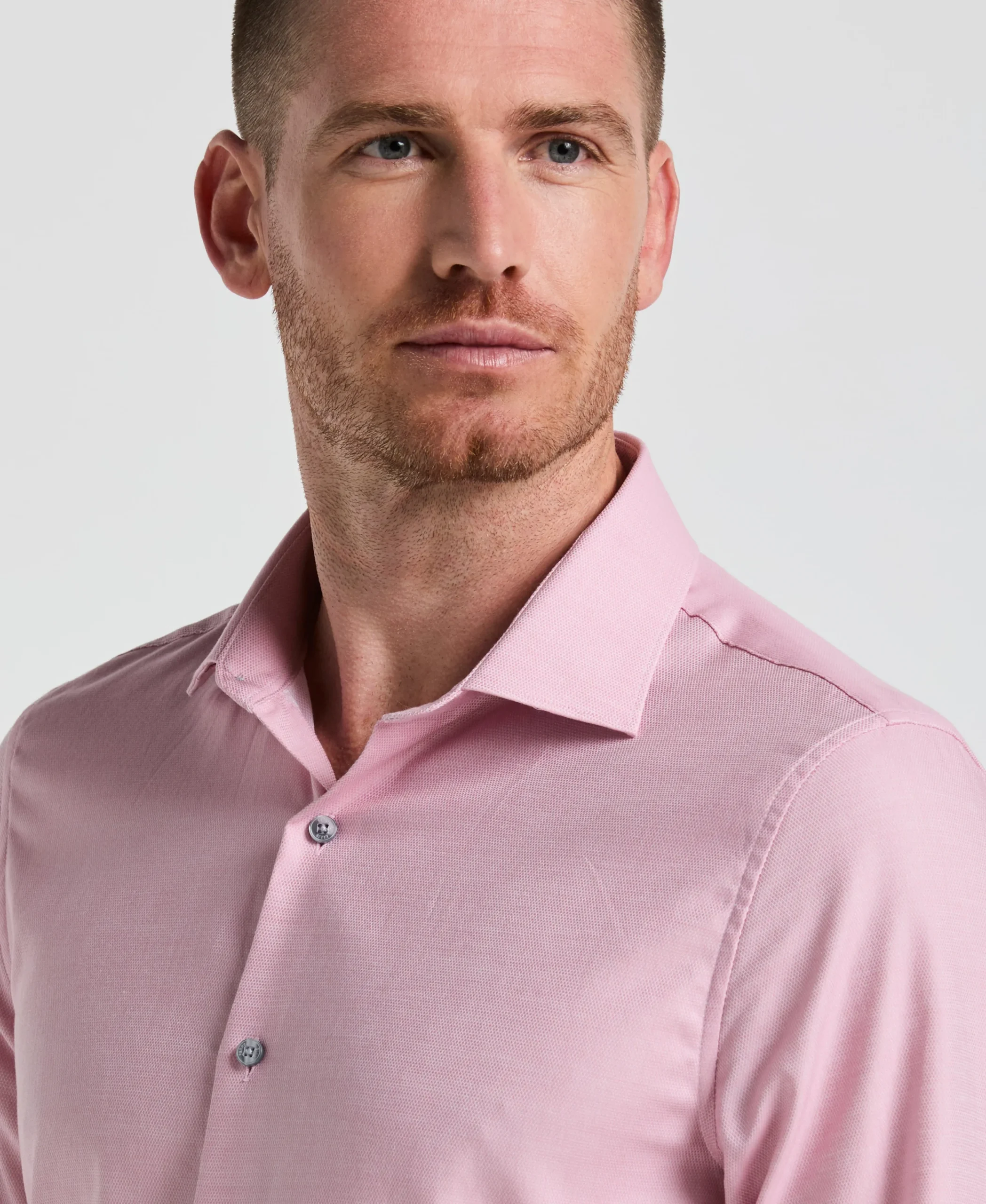Dobby Micro Diamond Print Dress Shirt