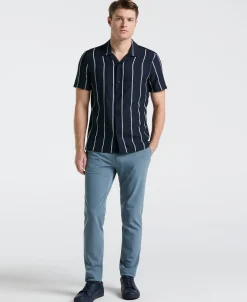EcoVero™ Striped Camp Collar Shirt