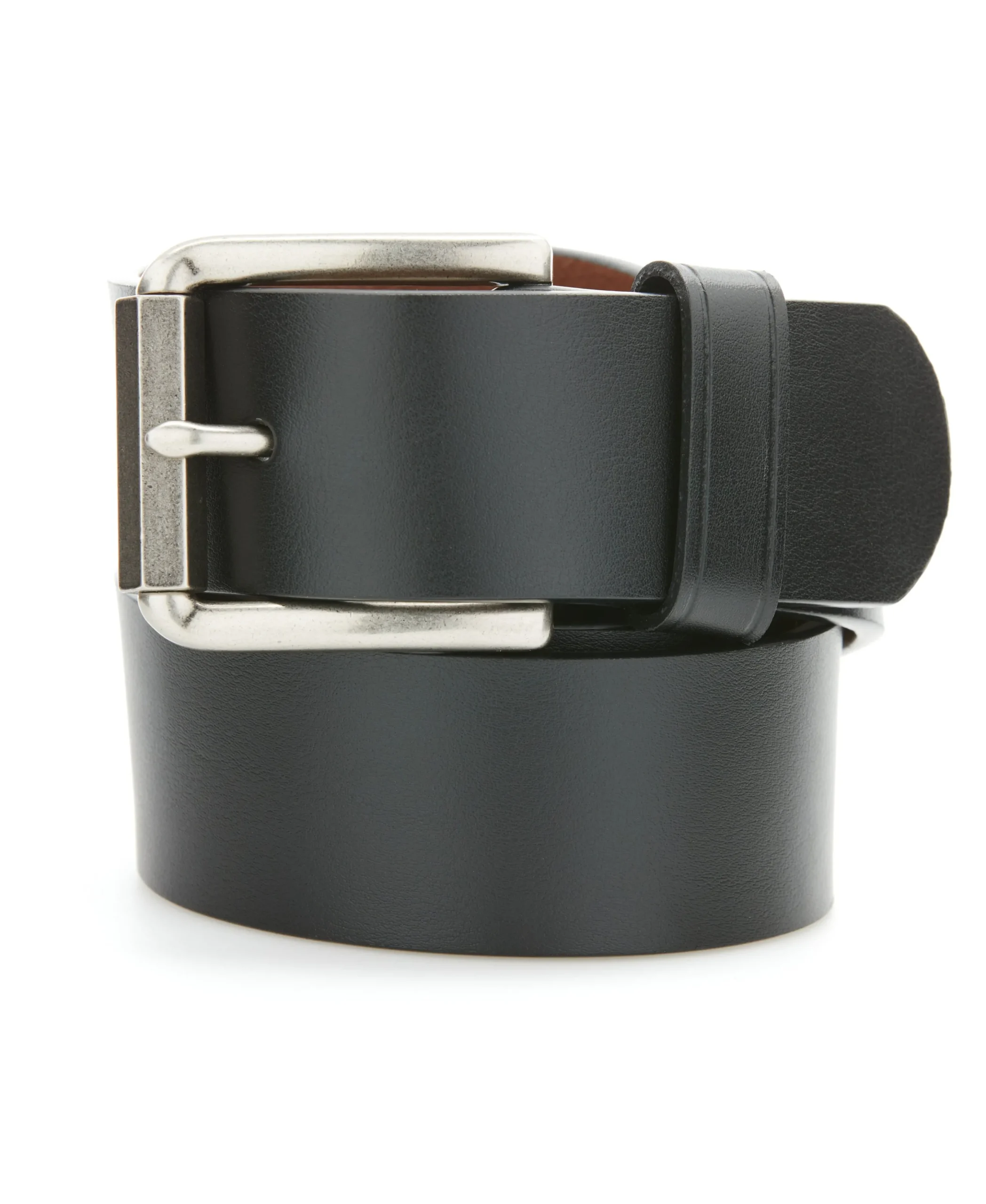 Hex Roller Buckle Leather Belt