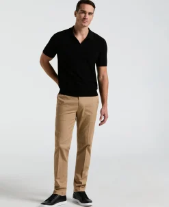 Mesh Stripe Sweater Polo