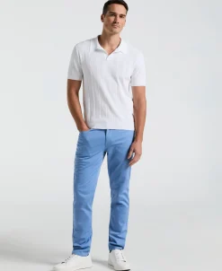Mesh Stripe Sweater Polo