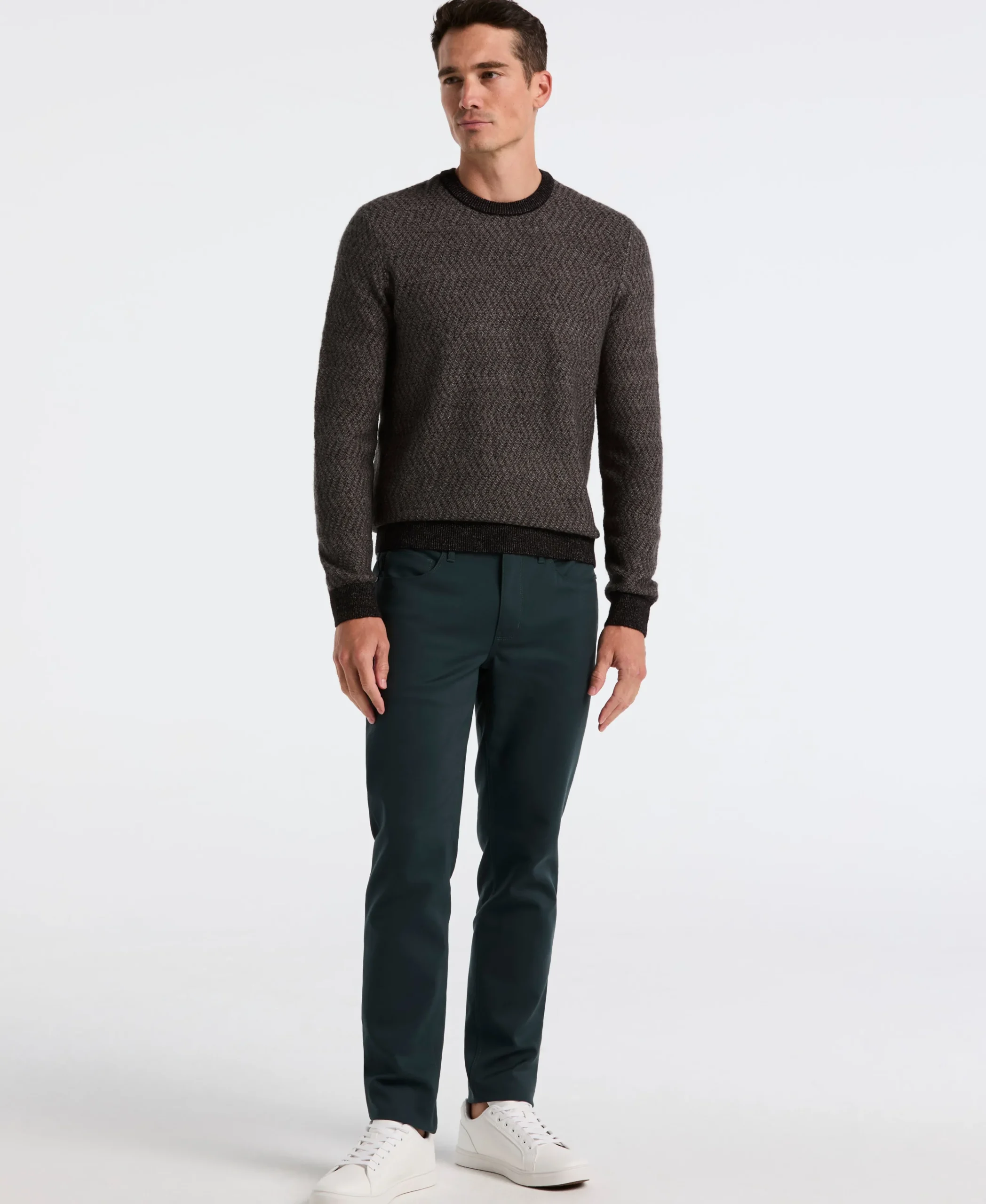 NEW! Herringbone Crew Neck Sweater