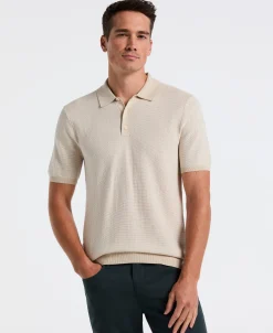 NEW! Mini Geo Jacquard Polo Sweater