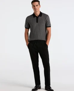 NEW! Mini Geo Jacquard Polo Sweater
