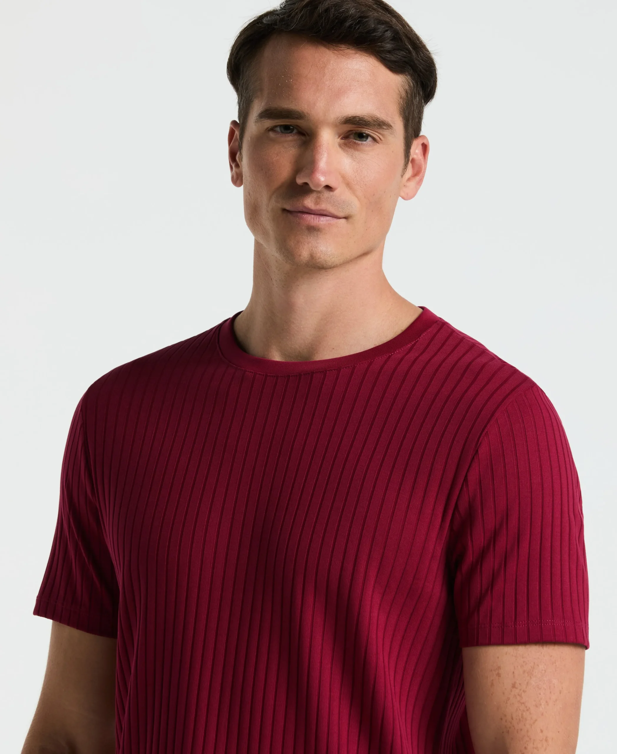 NEW! Ribbed Crew Neck Tee