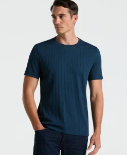 NEW! Ribbed Crew Neck Tee