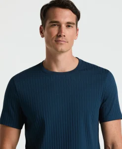 NEW! Ribbed Crew Neck Tee