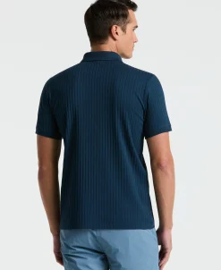 NEW! Ribbed Quarter Zip Polo