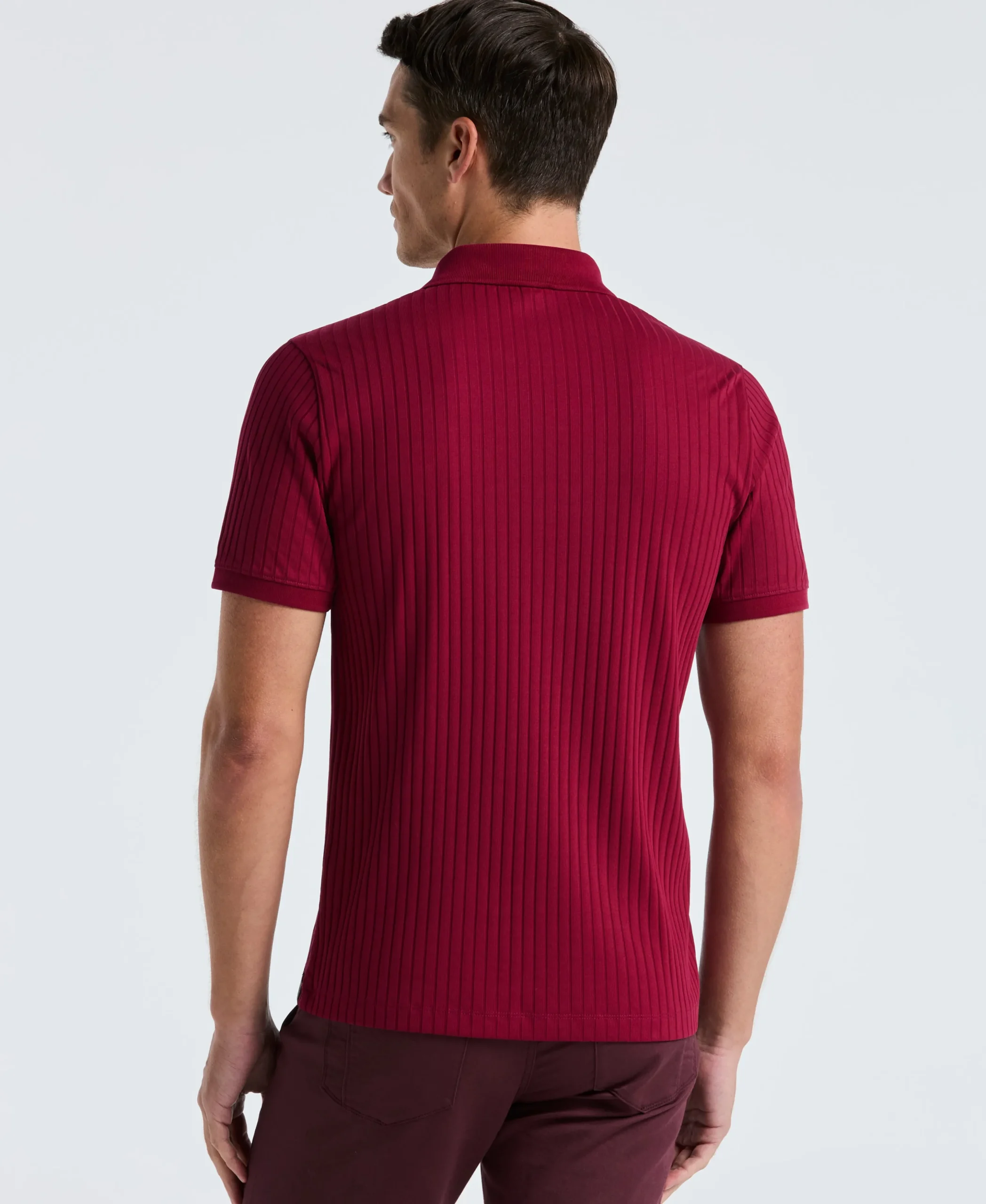 NEW! Ribbed Quarter Zip Polo