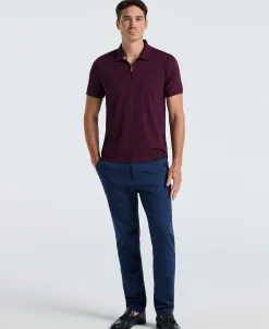 NEW! Ribbed Quarter Zip Polo