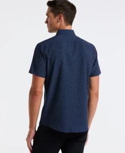 NEW! Slim Fit Diamond Geo Print Shirt