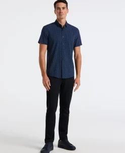 NEW! Slim Fit Diamond Geo Print Shirt