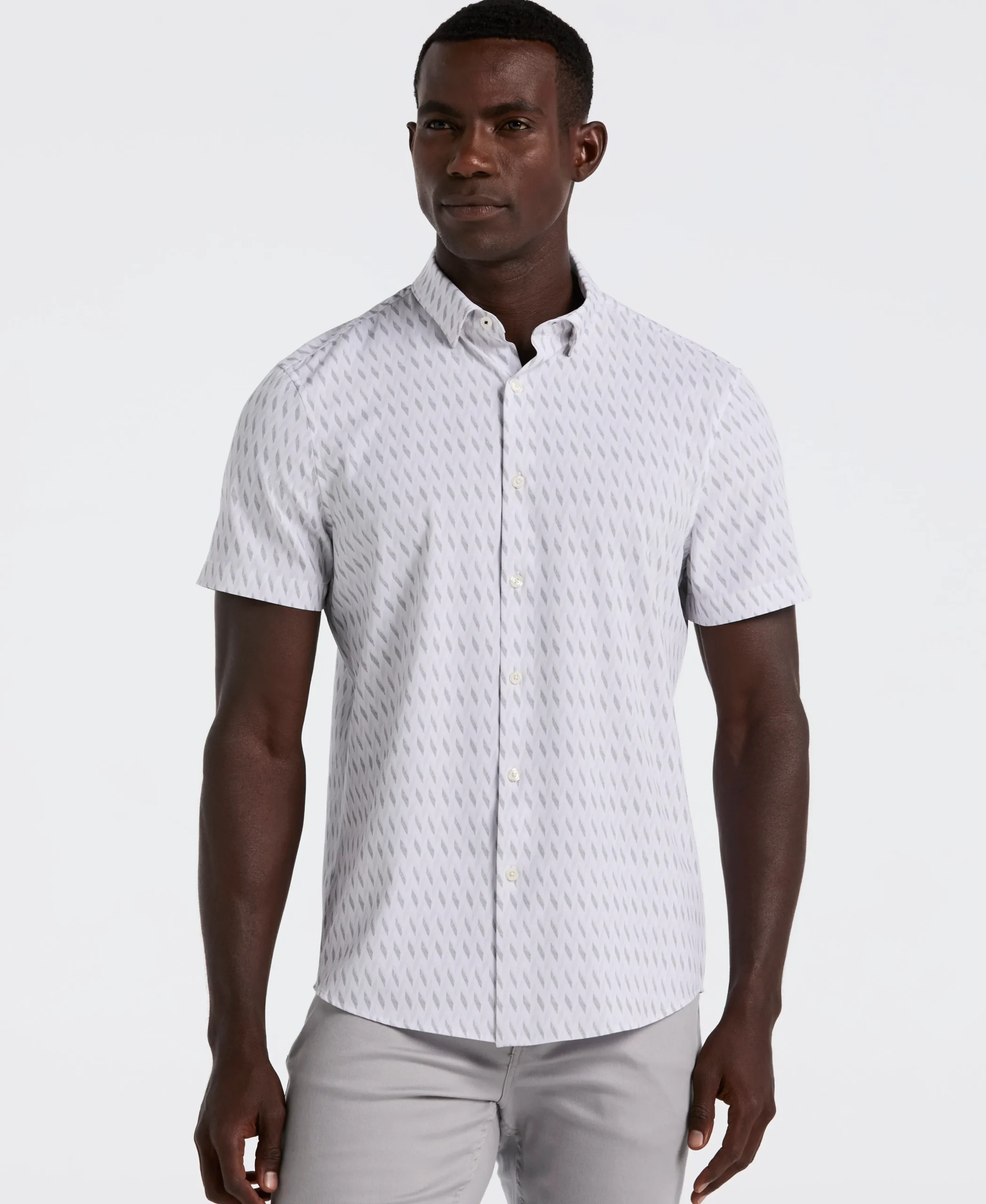 NEW! Slim Fit Geo Print Shirt