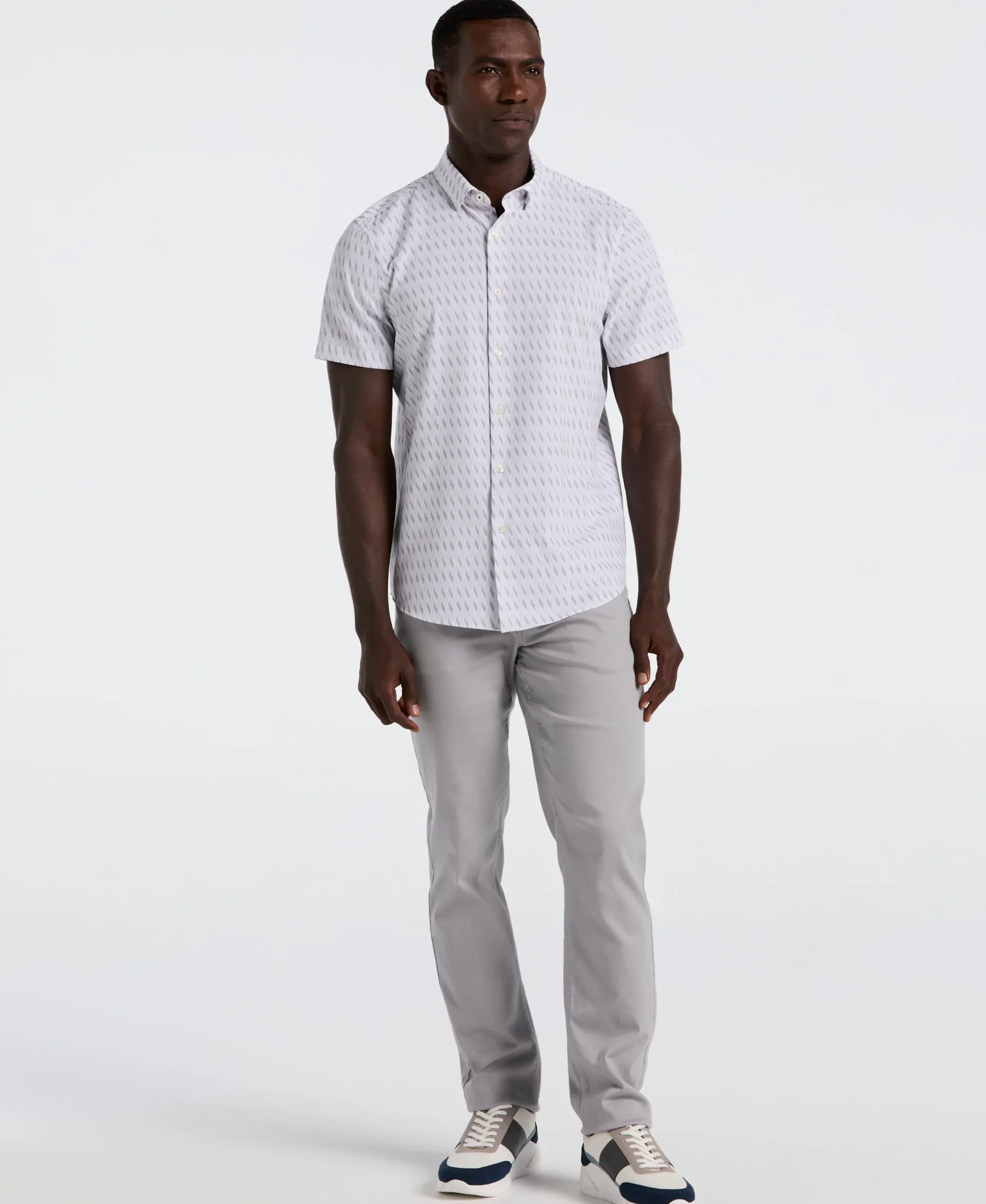 NEW! Slim Fit Geo Print Shirt