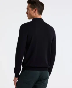 NEW! Textured Front Polo Sweater