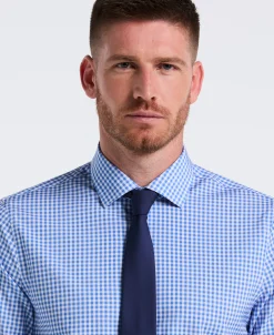 Performance Tech Gingham Print Dress Shirt