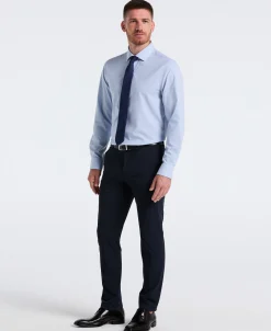 Performance Tech Striped Print Dress Shirt